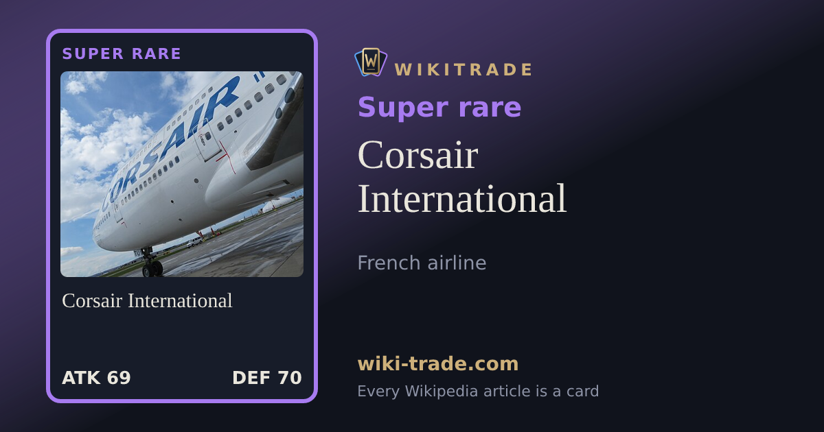 Corsair International — Super rare card