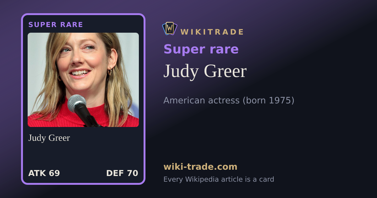 Judy Greer — Super rare card