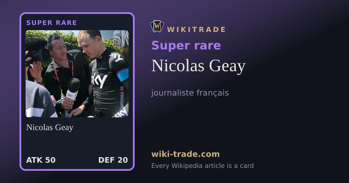 Nicolas Geay — Super rare card
