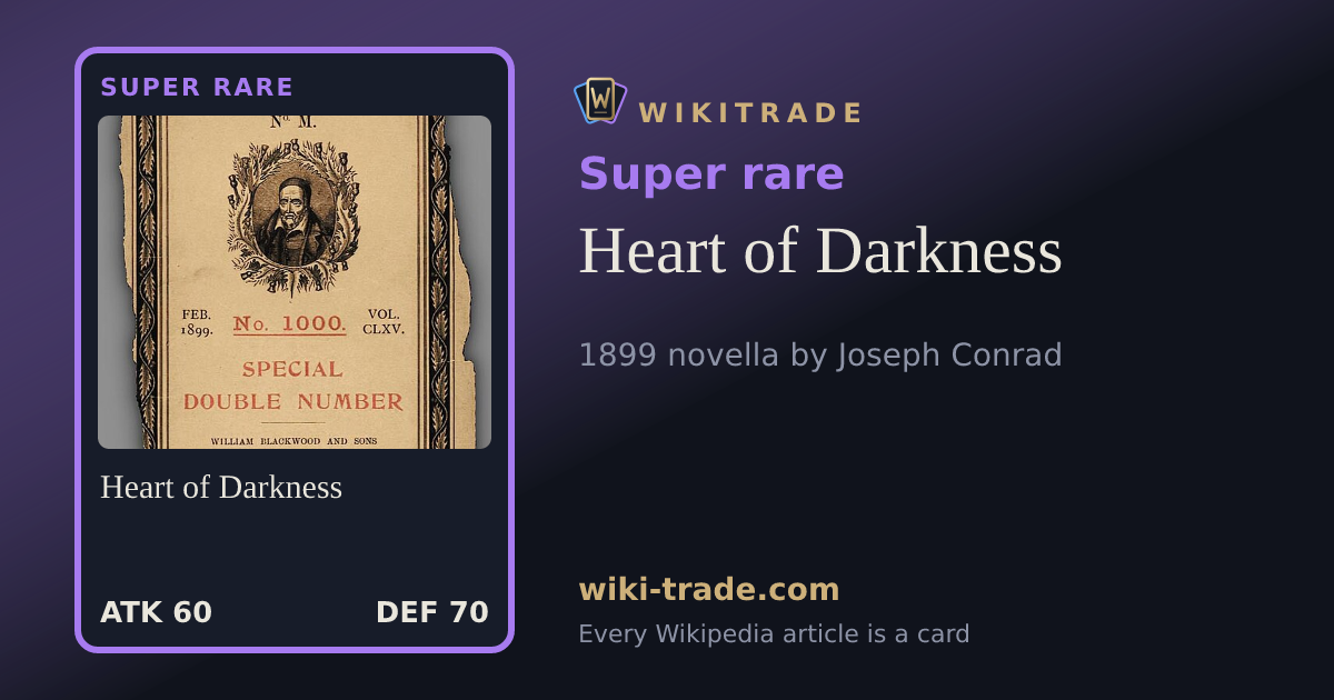 Heart of Darkness — Super rare card