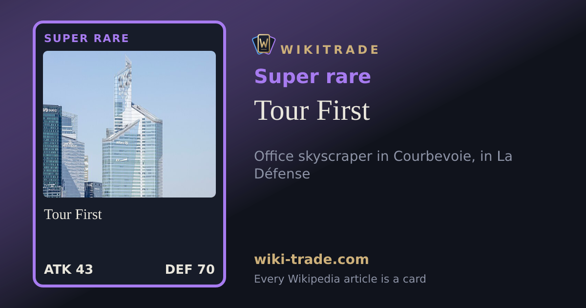 Tour First — Super rare card