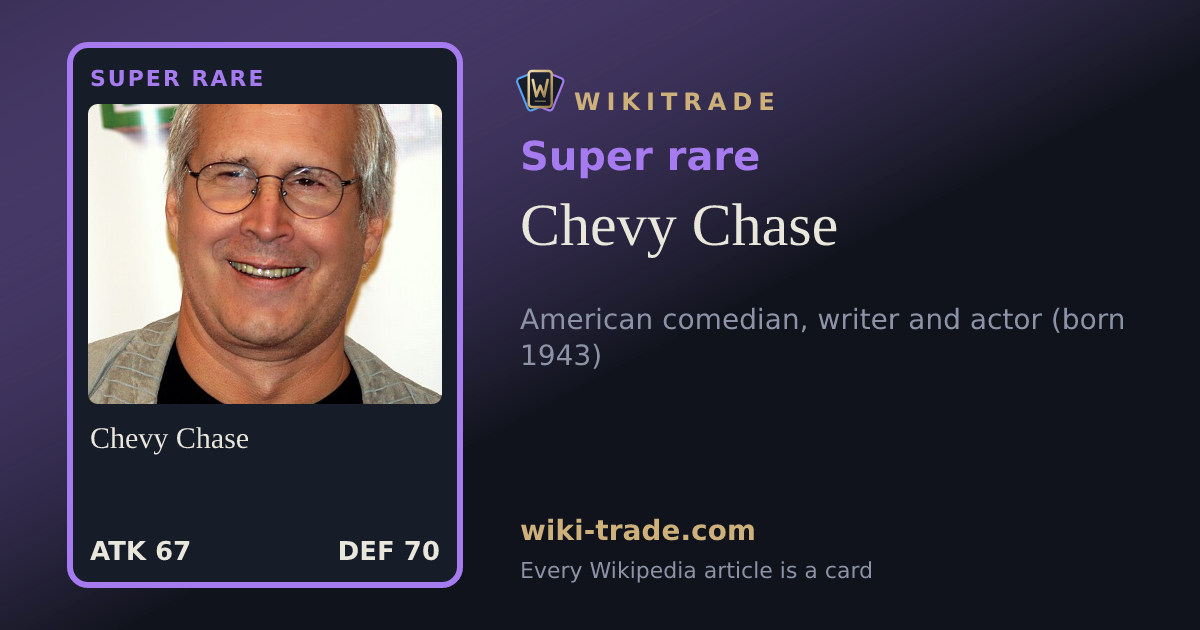 Chevy Chase — Super rare card