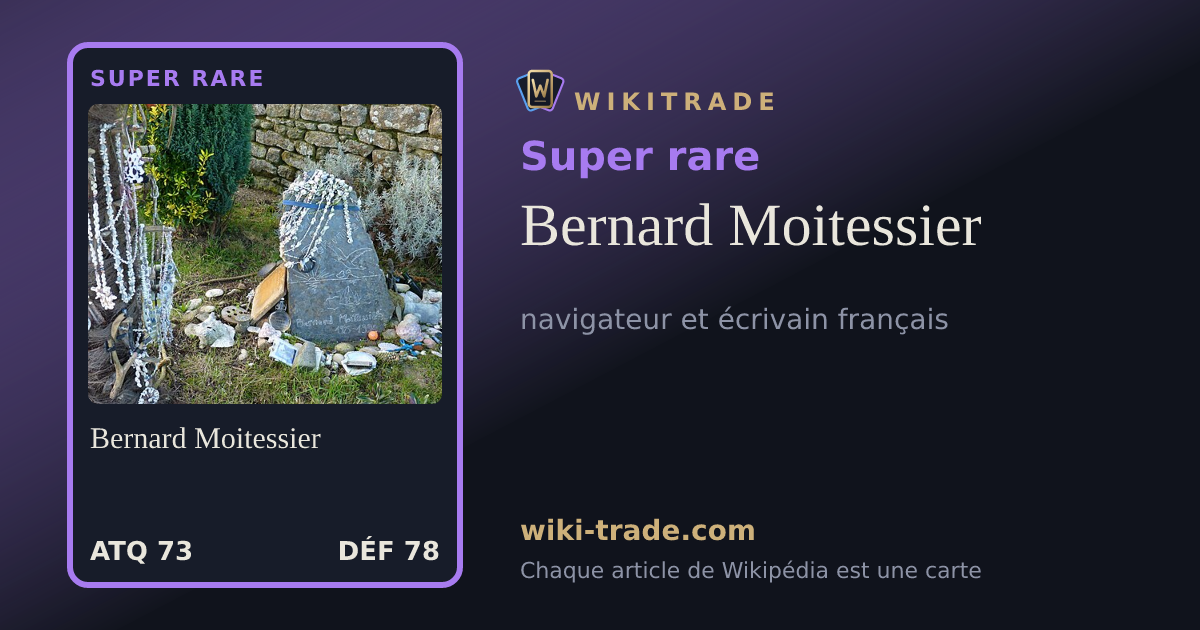 Bernard Moitessier — carte Super rare