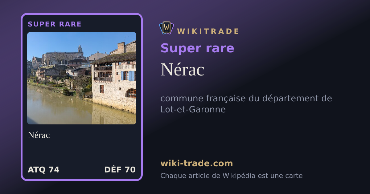 Nérac — carte Super rare