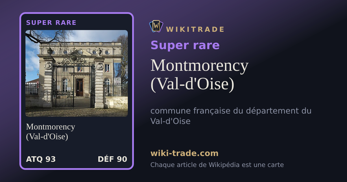 Montmorency (Val-d'Oise) — carte Super rare