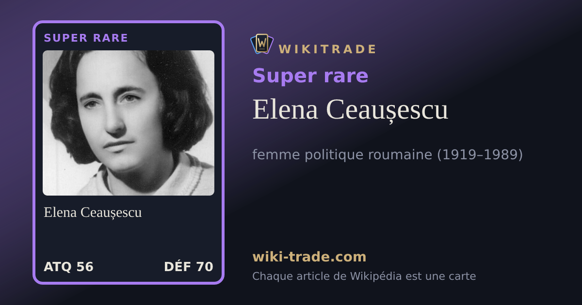 Elena Ceaușescu — carte Super rare