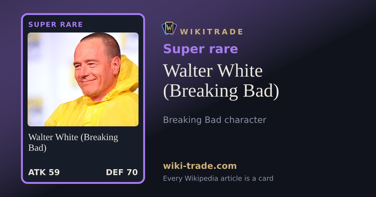 Walter White (Breaking Bad) — Super rare card
