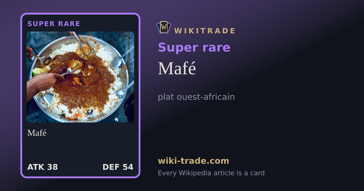Mafé — Super rare card