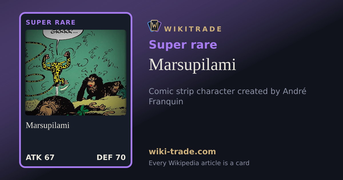 Marsupilami — Super rare card