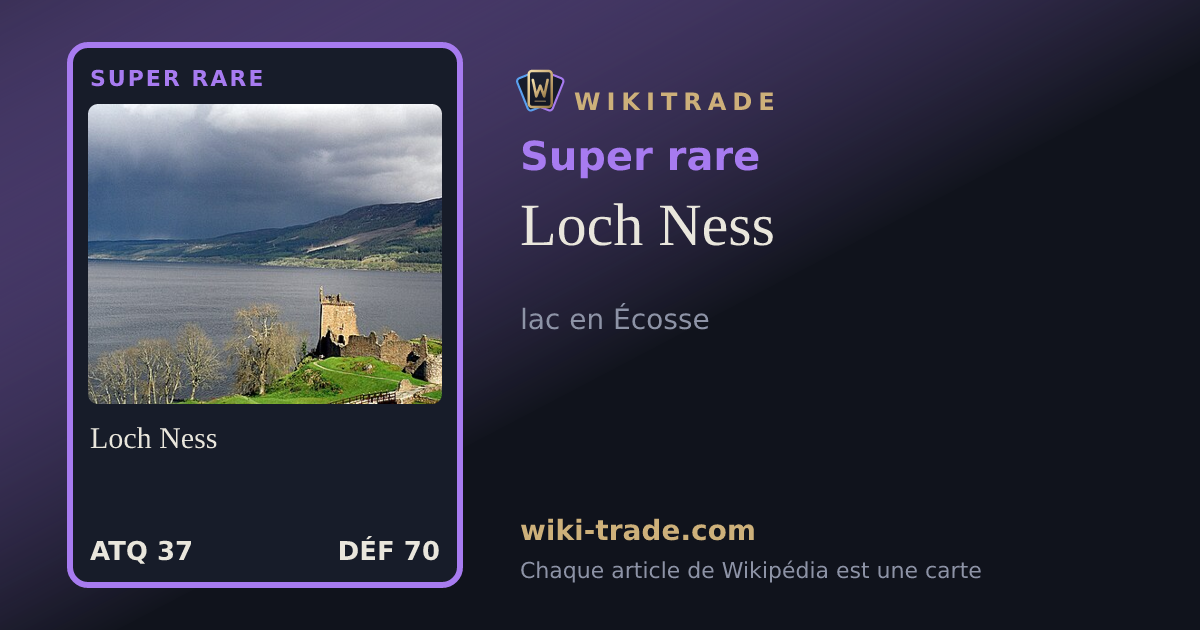 Loch Ness — carte Super rare