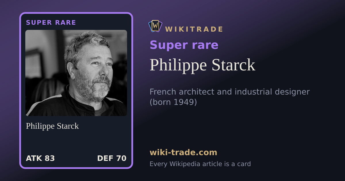 Philippe Starck — Super rare card