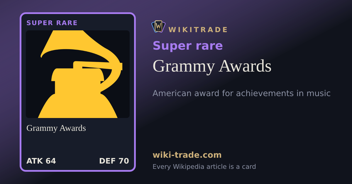 Grammy Awards — Super rare card