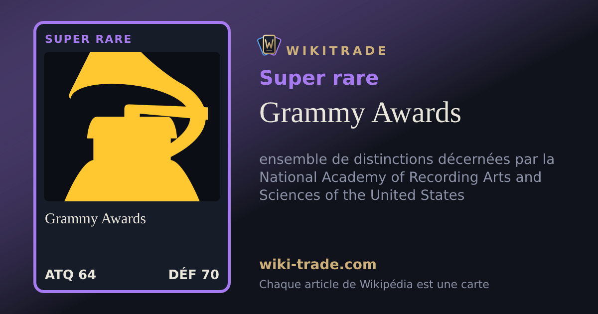 Grammy Awards — carte Super rare