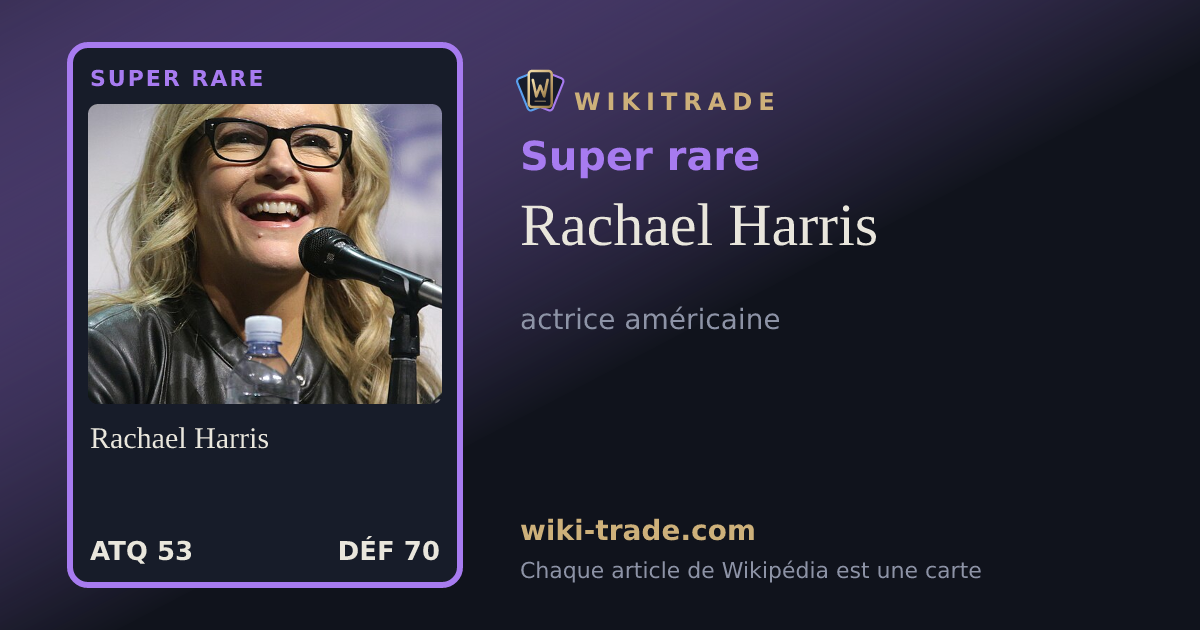 Rachael Harris — carte Super rare