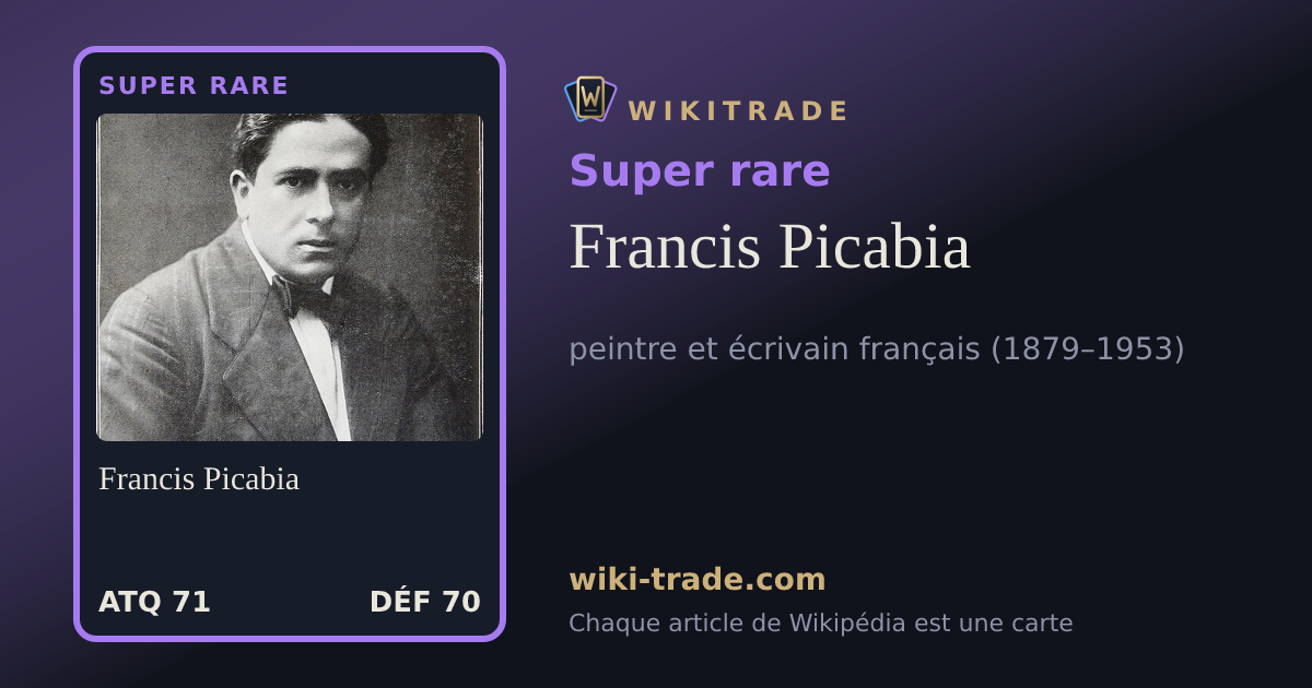 Francis Picabia — carte Super rare