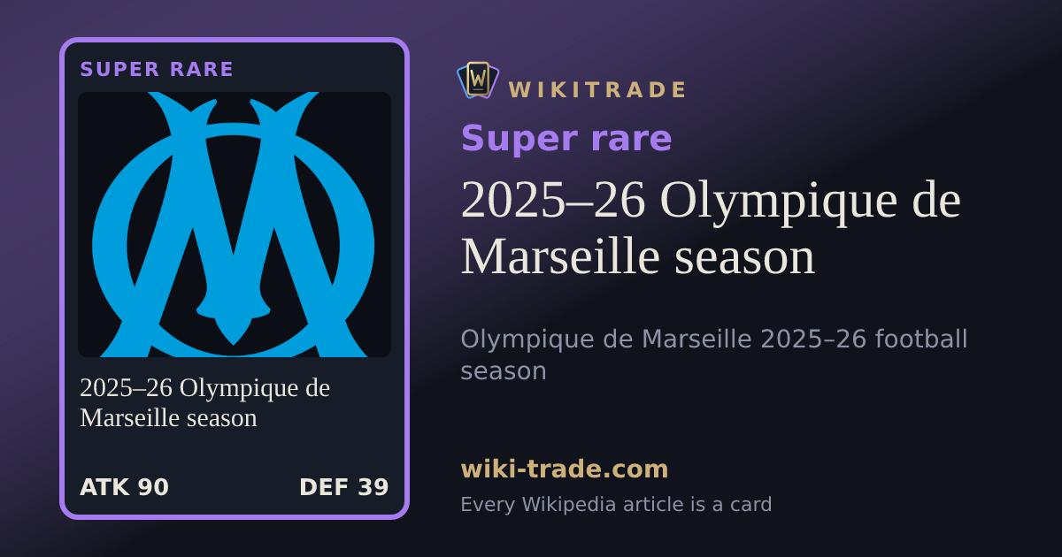 2025–26 Olympique de Marseille season — Super rare card