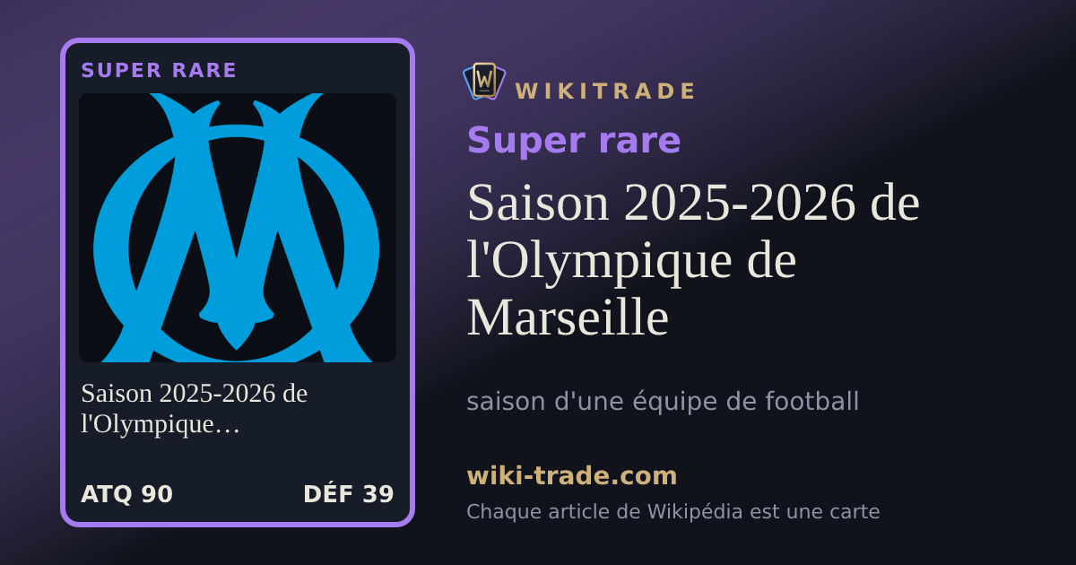 Saison 2025-2026 de l'Olympique de Marseille — carte Super rare
