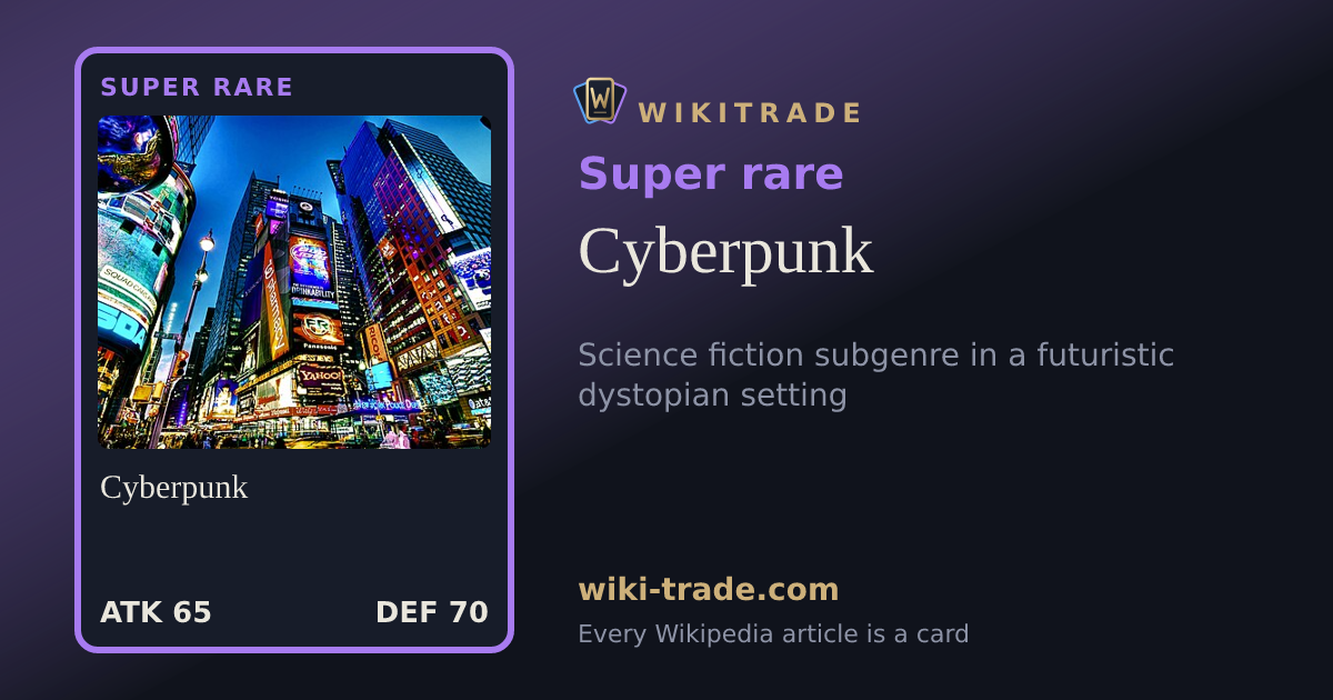 Cyberpunk — Super rare card