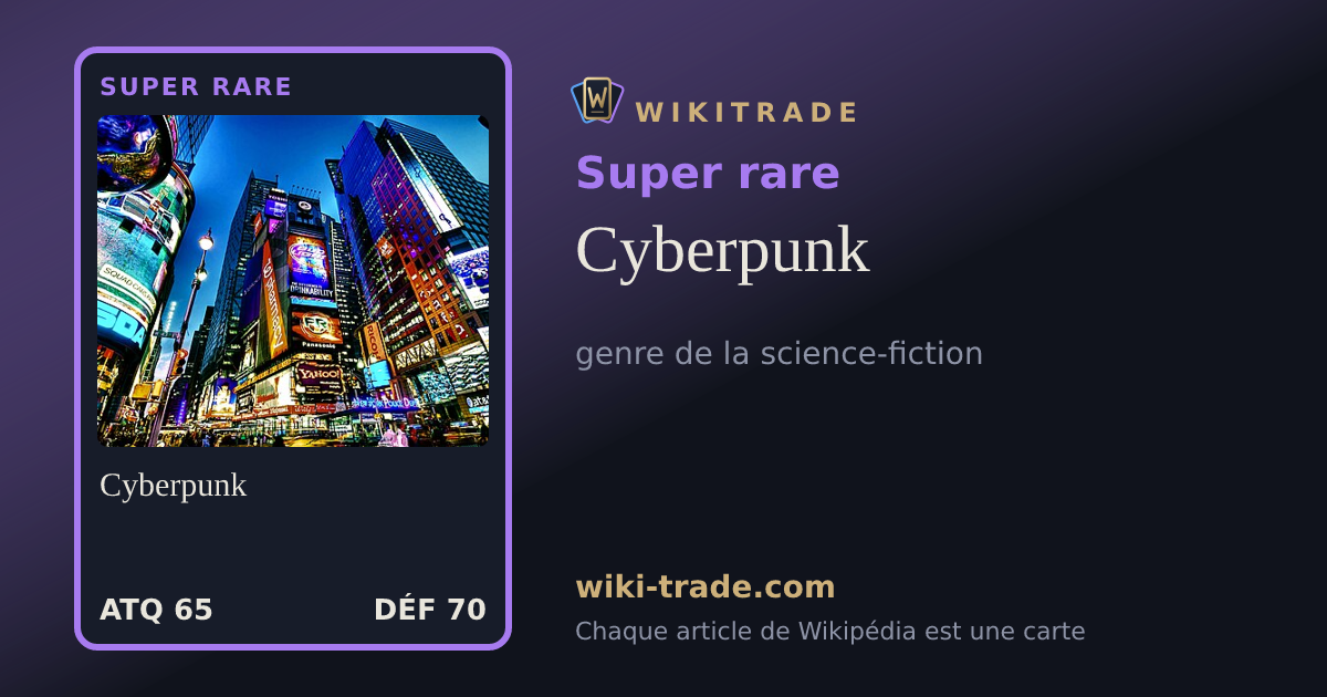 Cyberpunk — carte Super rare