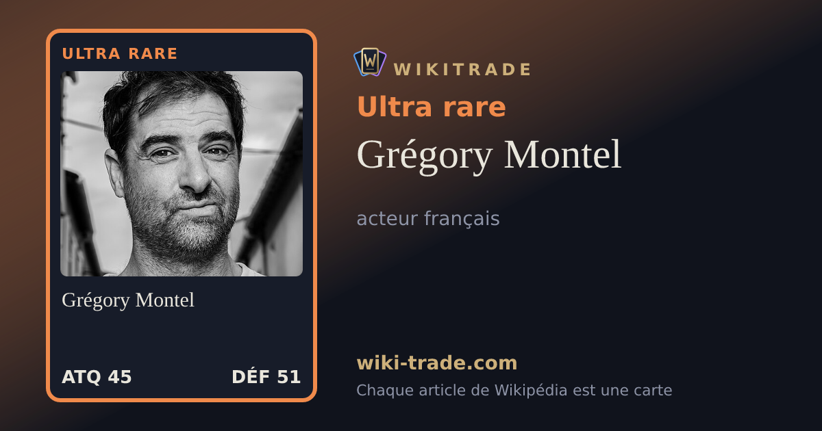 Grégory Montel — carte Ultra rare