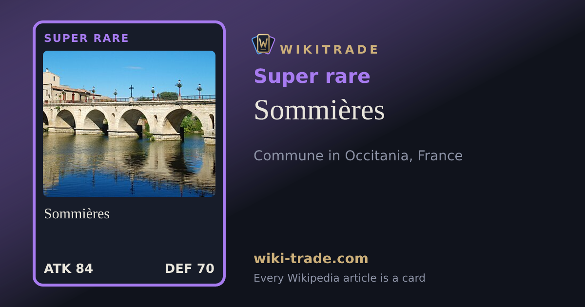 Sommières — Super rare card