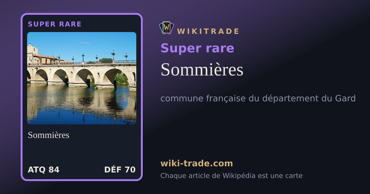 Sommières — carte Super rare