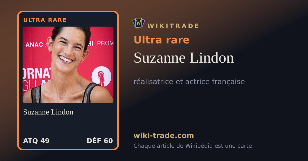 Suzanne Lindon — carte Ultra rare