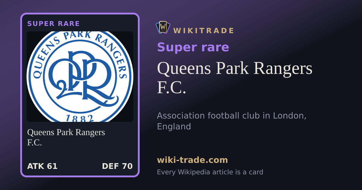 Queens Park Rangers F.C. — Super rare card