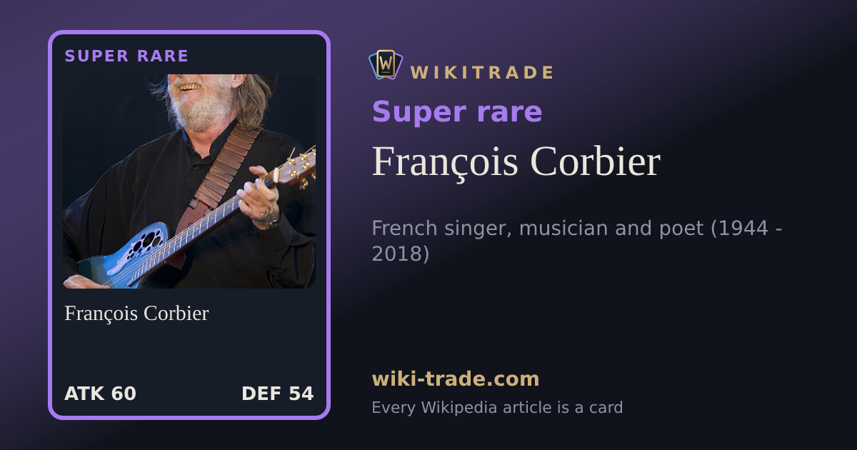 François Corbier — Super rare card