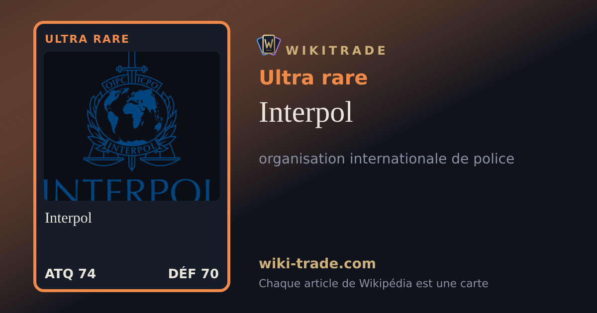 Interpol — carte Ultra rare