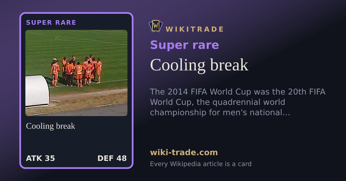 Cooling break — Super rare card
