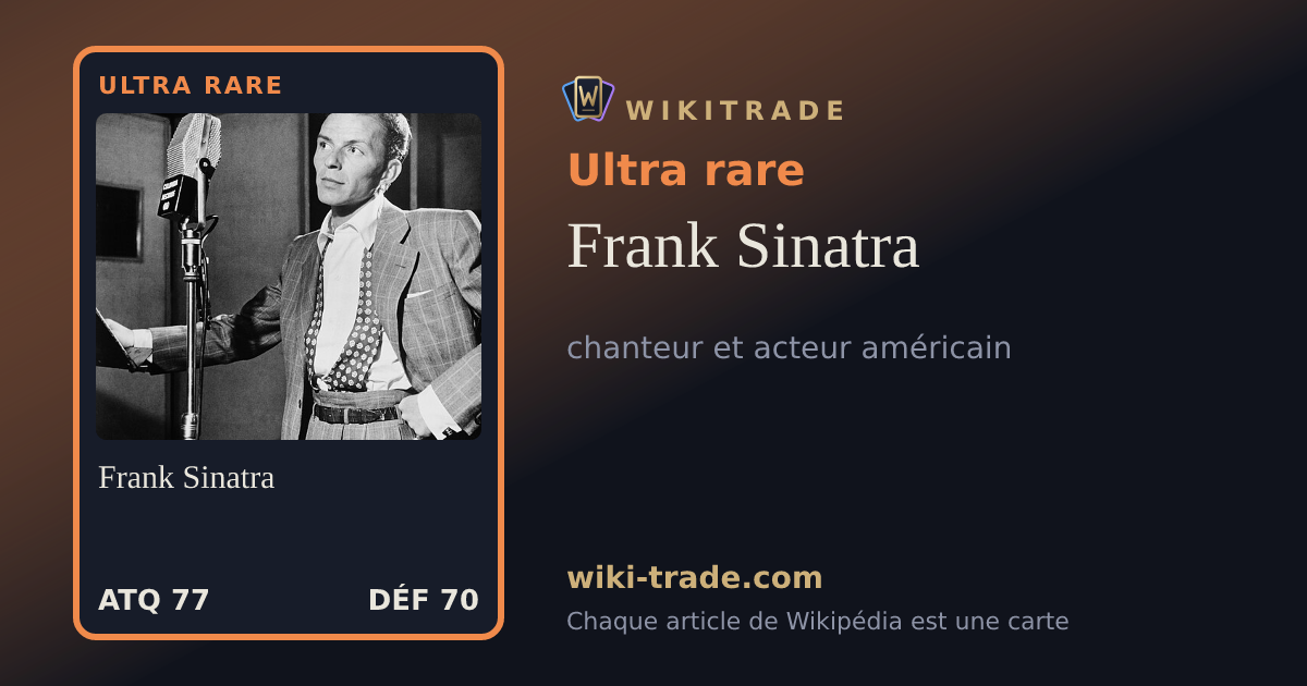 Frank Sinatra — carte Ultra rare