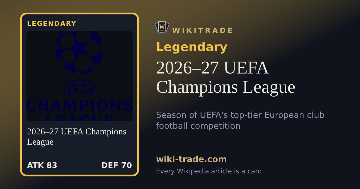 2026–27 UEFA Champions League — Legendary card