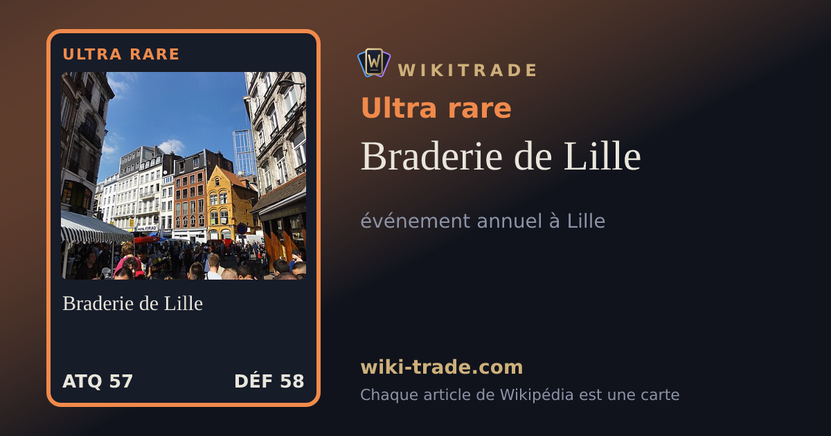 Braderie de Lille — carte Ultra rare