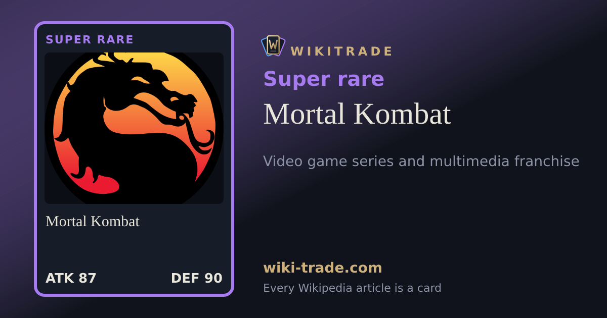 Mortal Kombat — Super rare card