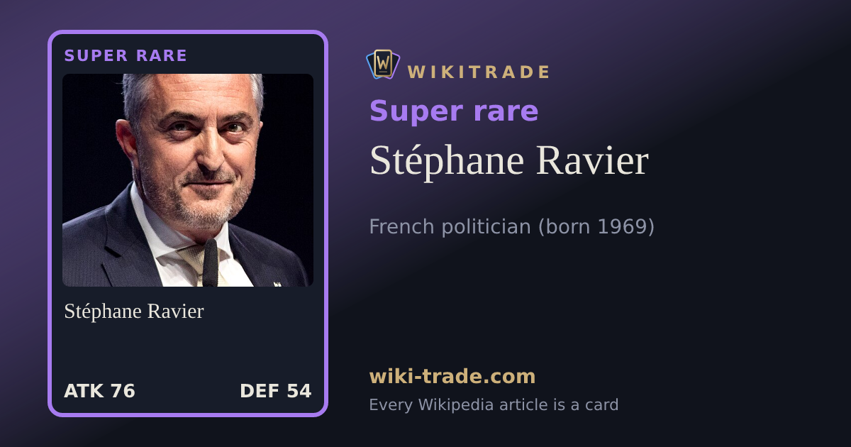 Stéphane Ravier — Super rare card