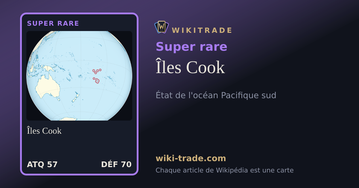Îles Cook — carte Super rare