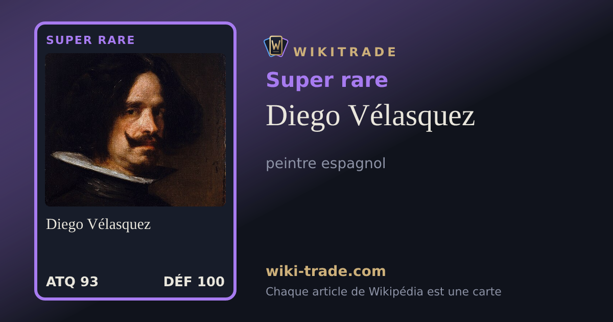 Diego Vélasquez — carte Super rare