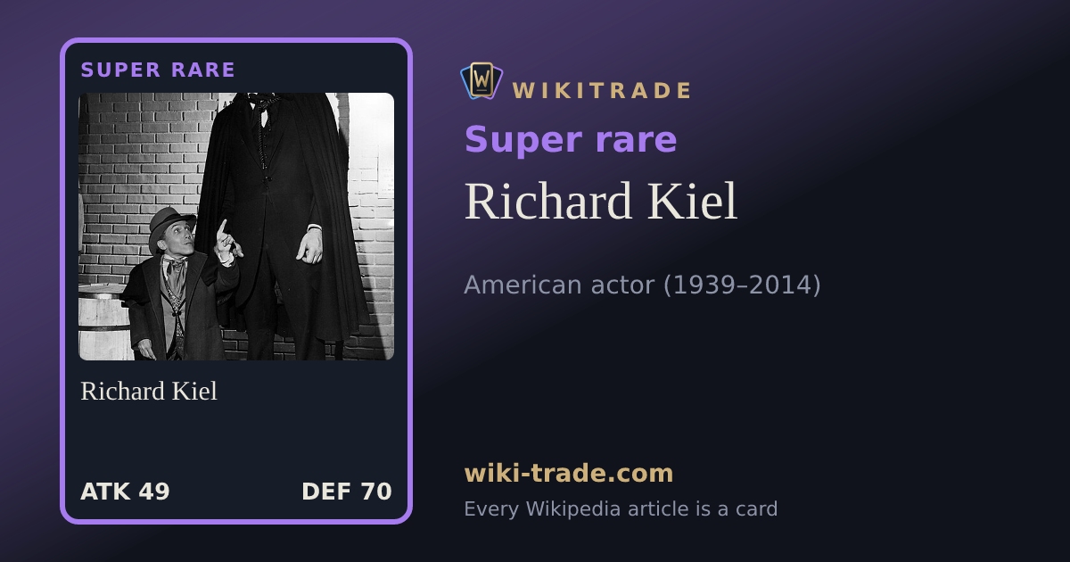Richard Kiel — Super rare card