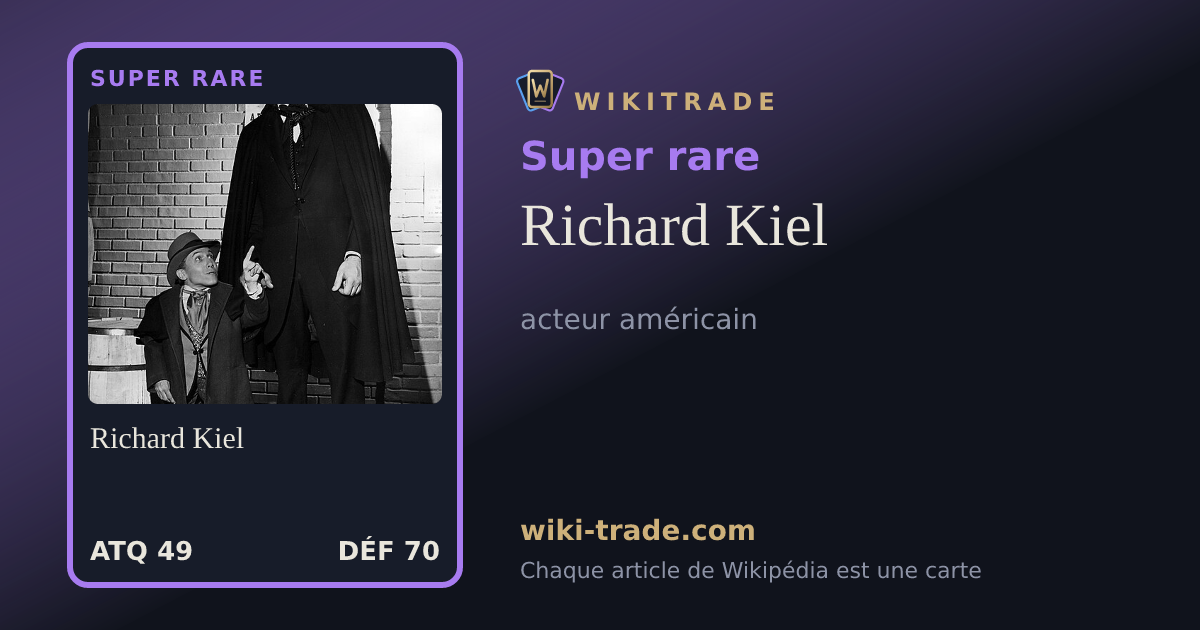 Richard Kiel — carte Super rare
