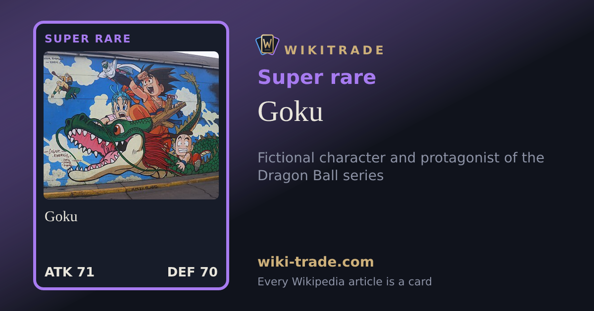 Goku — Super rare card