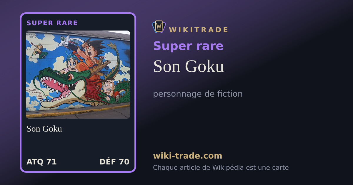 Son Goku — carte Super rare