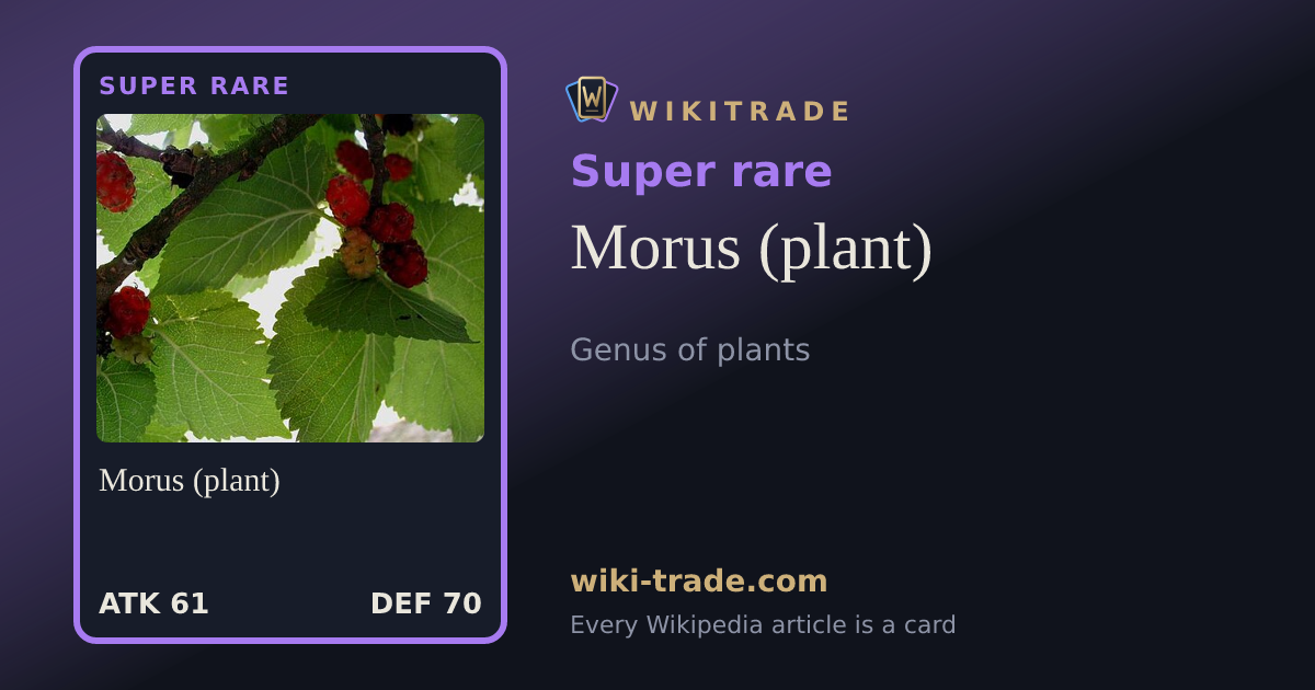 Morus (plant) — Super rare card