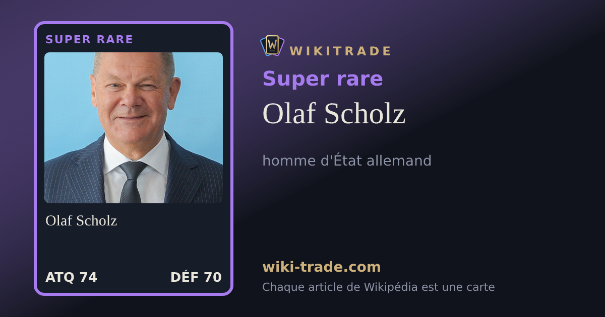 Olaf Scholz — carte Super rare