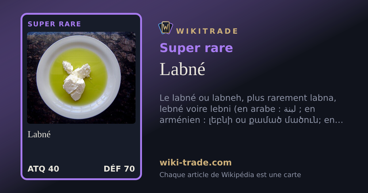 Labné — carte Super rare