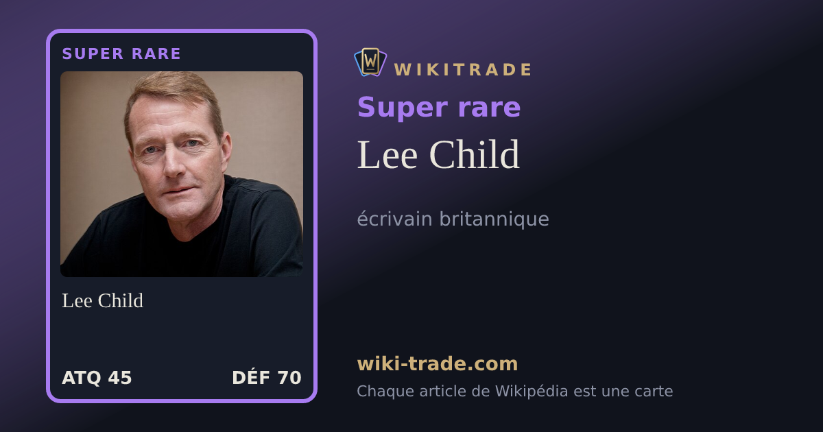 Lee Child — carte Super rare