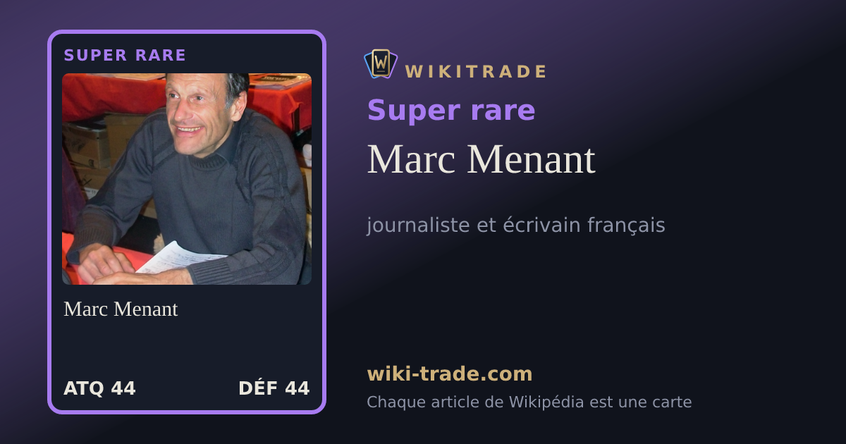 Marc Menant — carte Super rare