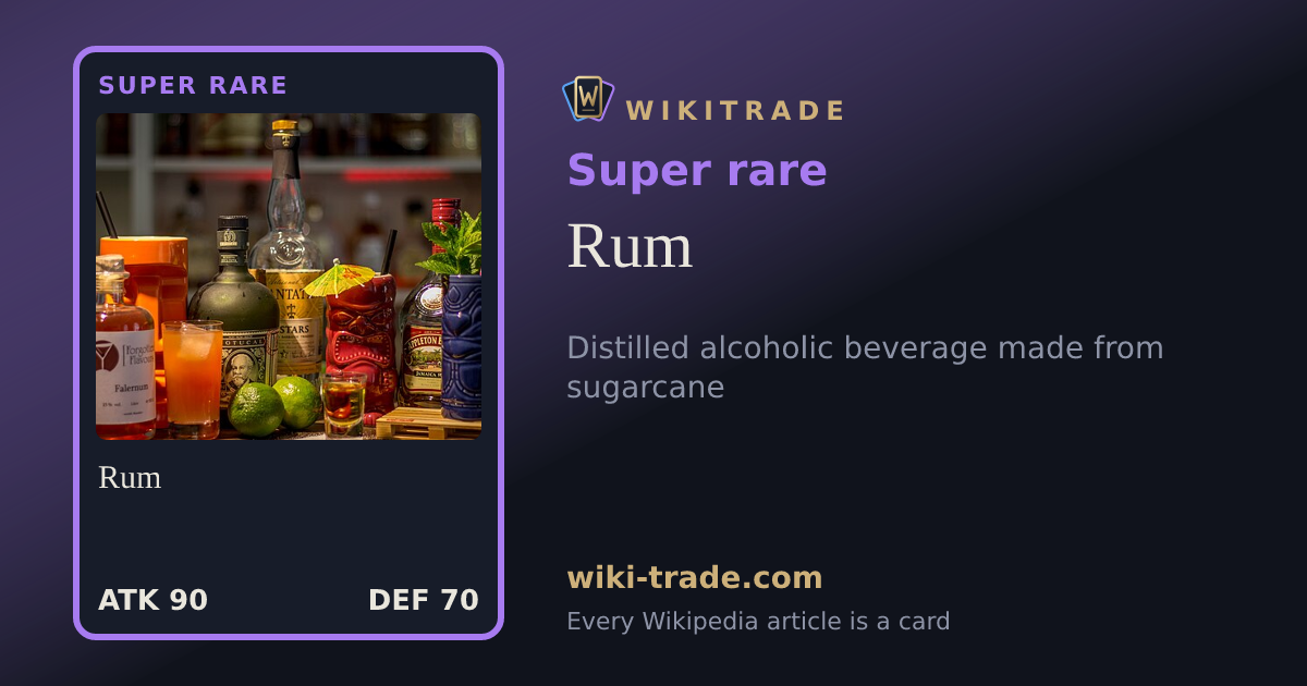 Rum — Super rare card