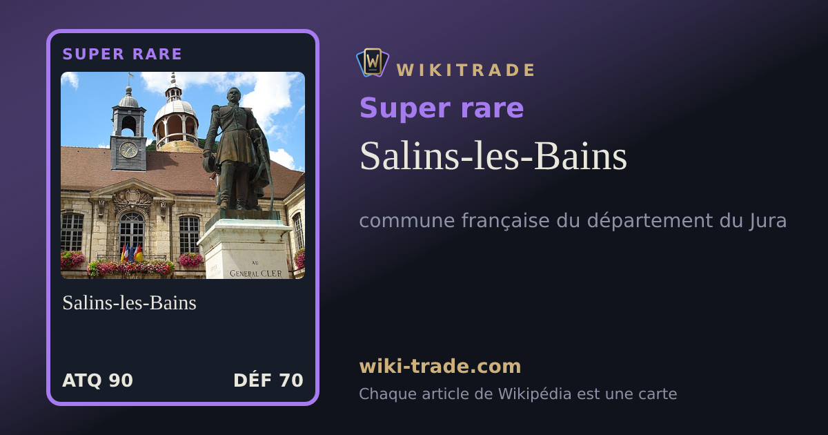 Salins-les-Bains — carte Super rare