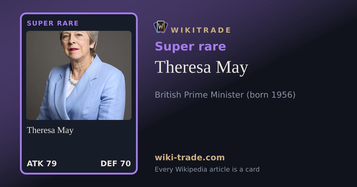Theresa May — Super rare card